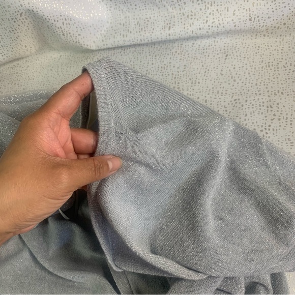 MICHAEL Michael Kors Sparkly Open Drape Cardigan Scarf Style XL - Picture 7 of 8